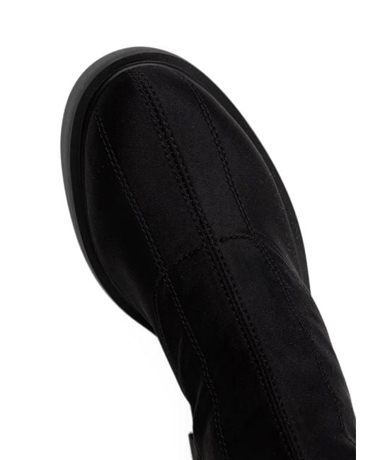 Love Moschino Black Logo-Plaque Over-The-Knee Boots