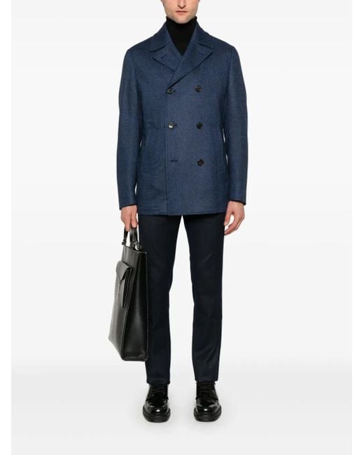 Corneliani Black Wool Sweater for men