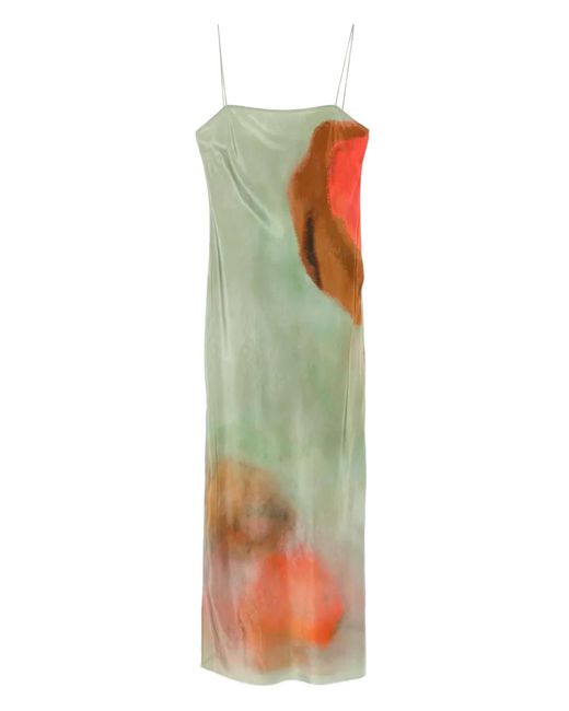 Sir Green Calle Square-Neck Print Maxi Dress