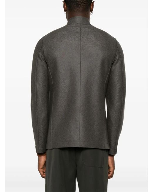 Harris Wharf London Brown Nehru Jacket for men