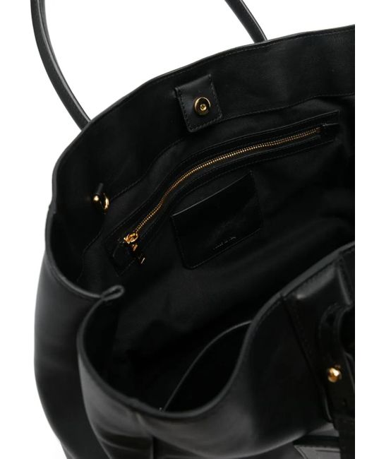 Moschino レザー トートバッグ Black