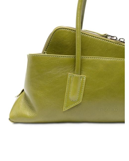 The Attico Green La Passeggiata Small Top-Handle Bag