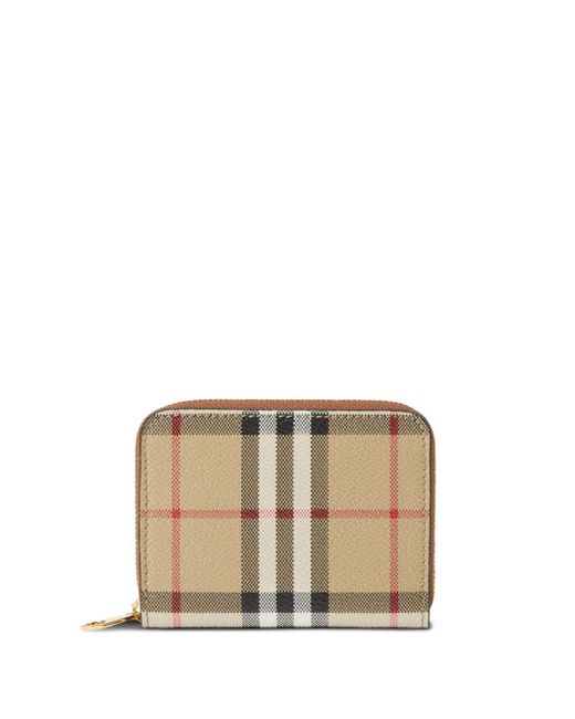 Burberry Natural Check Motif Mini Wallet