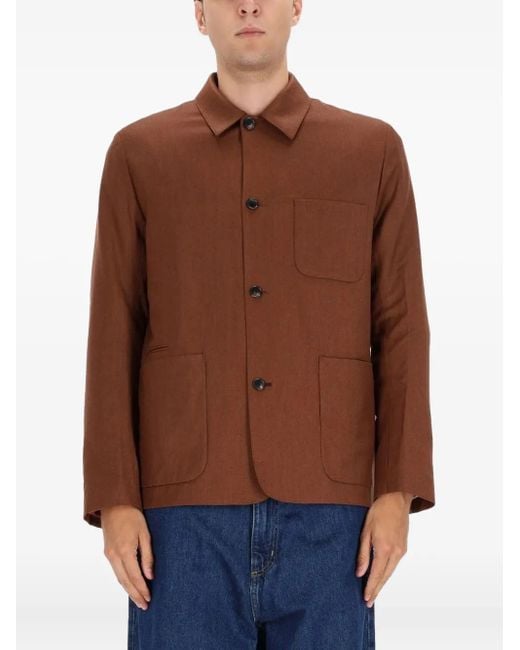 Chaqueta Con Bolsillos De Parche Paul Smith de hombre de color Brown