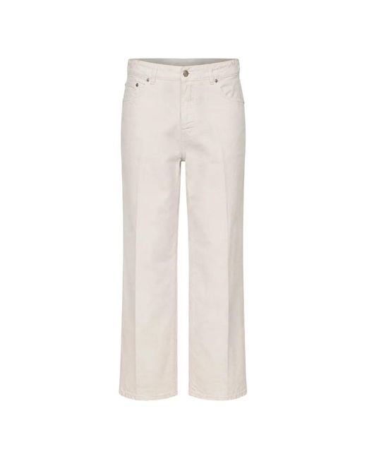 Haikure White Betty Twill Trousers