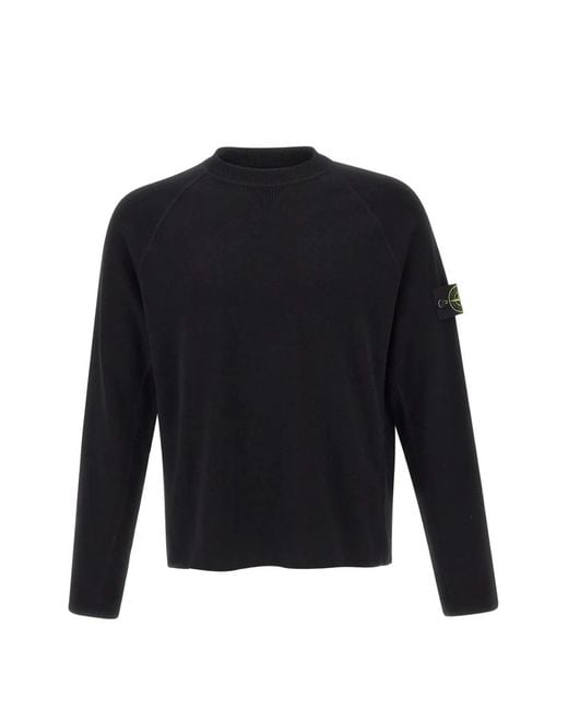 Stone Island Blue 5100045 Compact Rib Soft Organic Cotton Jumper for men