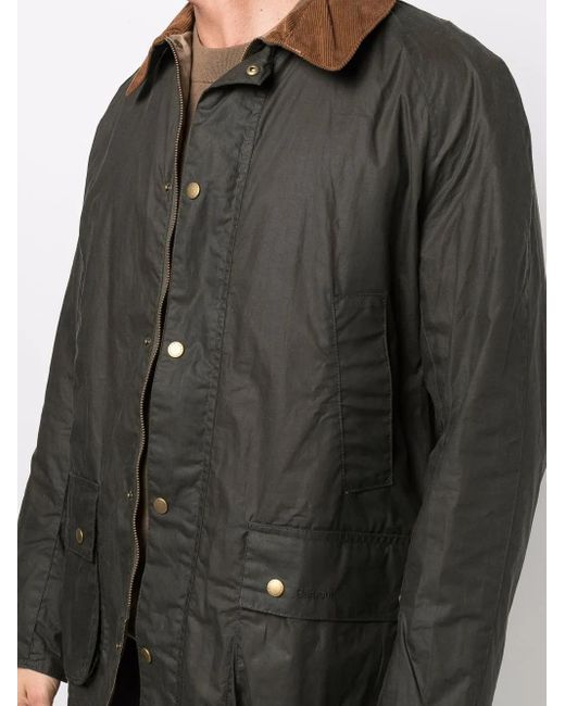 Barbour Black Contrasting-Collar Detail Jacket for men