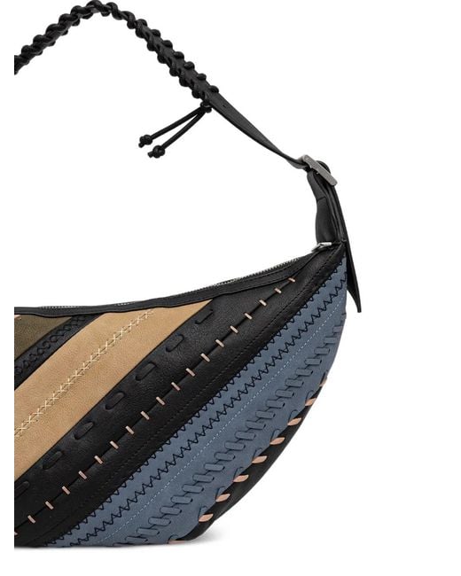 Desigual Metallic Patchwork Strap Tote Bag