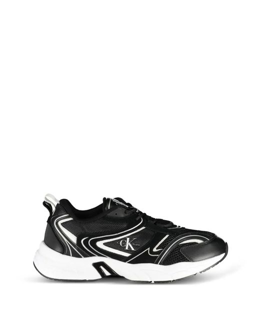 Calvin Klein Black Mayfair Lace-Up Sneakers for men