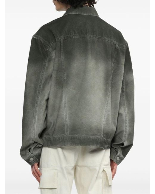 1017 ALYX 9SM Gray Overdyed Canvas Shirt Jacket for men