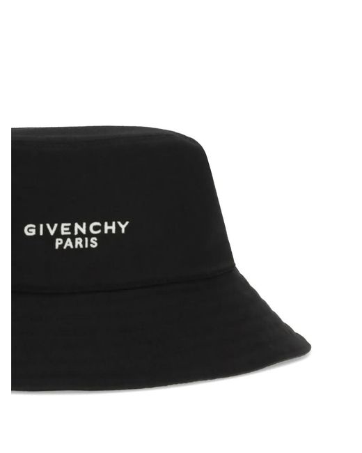 Givenchy Black Loose Paris Bucket Hat for men