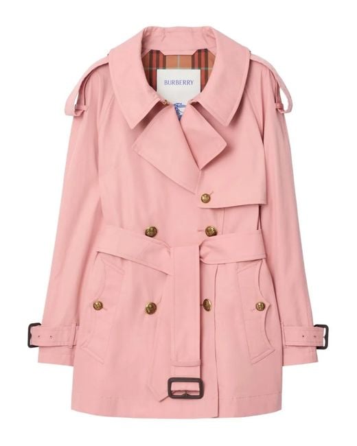 Burberry Pink Fitzrovia Trench Coat
