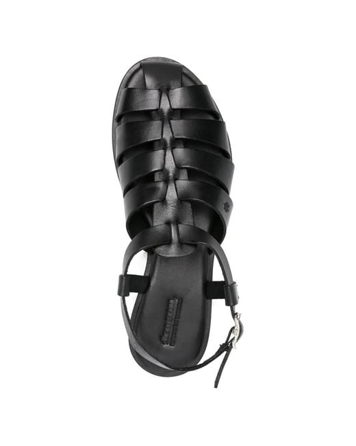 Dragon Diffusion Black Woven Strap Sandals