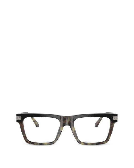 Versace Brille Mit Eckigem Gestell in Black für Herren