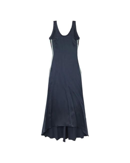 Off-White c/o Virgil Abloh Blue Backless Midi Dress