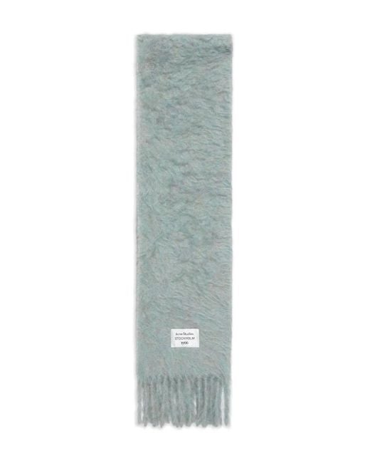 Acne Black Fringed Scarf