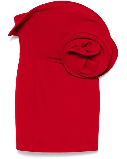 Abito Sculptural Rose Corto di Magda Butrym in Red