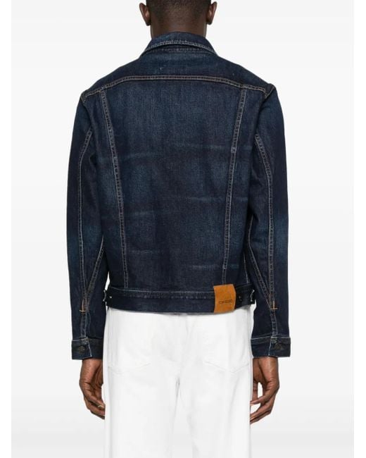 メンズ Tom Ford デニムジャケット Blue