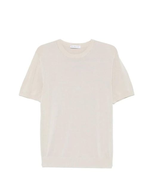 Manuel Ritz White Round-Neck T-Shirt for men
