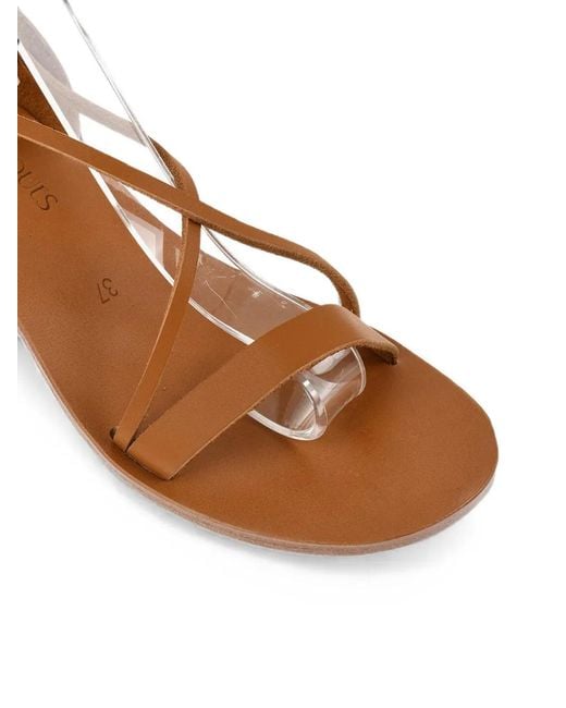 K. Jacques White Saint Tropez Lace-Up Sandals