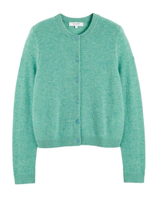 Chinti & Parker Green Cardigan À Boutonnière