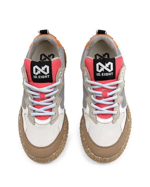 ID EIGHT Blue Hana Panelled Sneakers