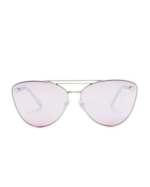 Occhiali Da Sole Cat-Eye Greca di Versace in Pink
