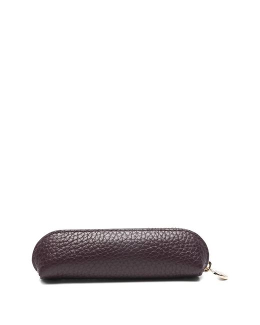 Aspinal White Pebble Zip Baby Pen Case for men