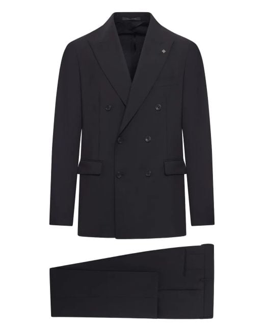 Tagliatore Blue Double-Breasted Suit for men