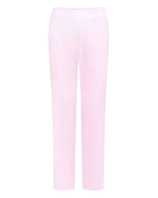 Pantalones con cinturilla elástica Rochas de color Pink