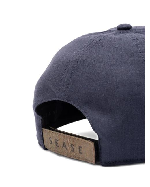 Sease Blue Logo-Detail Baseball Cap for men