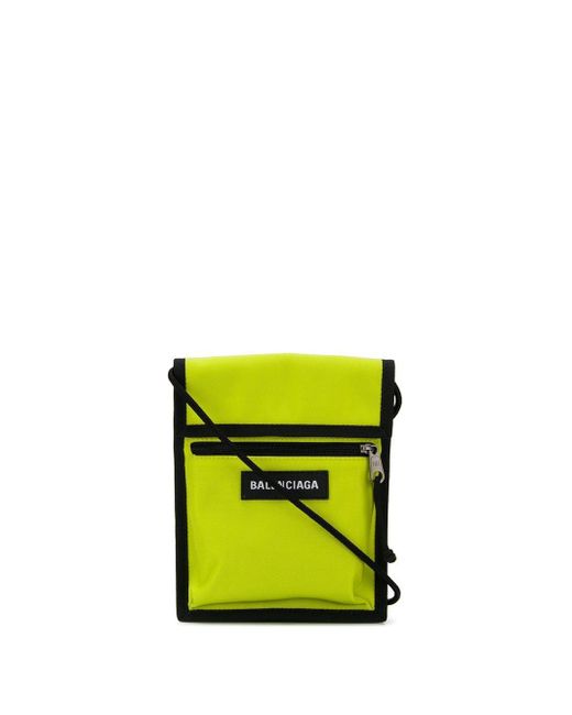 メンズ Balenciaga エクスプローラー ストラップ ポーチ イエロー Lyst