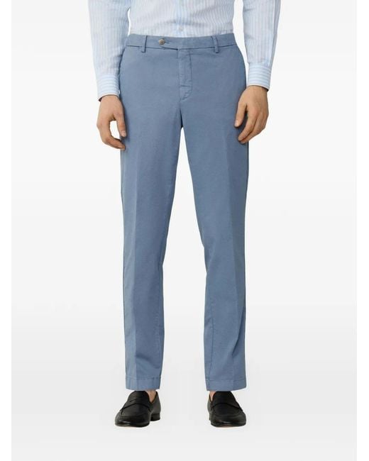 Hackett Blue Slim-Fit Trousers for men