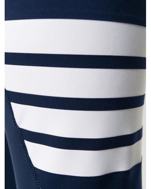 Thom Browne Blue Lightweight Compression Tech 4-Bar Tights for men