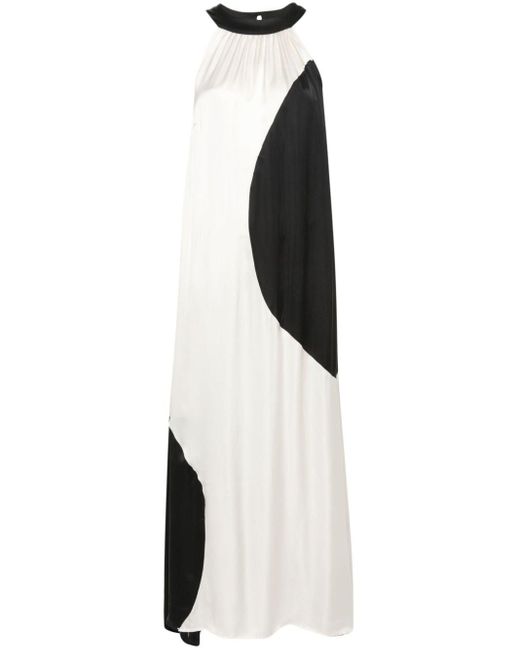 Societe Anonyme Kathleen Maxi-jurk Met Geborduurd Logo in het White