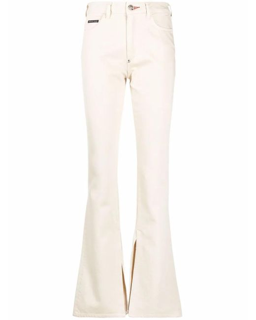 Philipp Plein Flared Jeans in het Multicolor