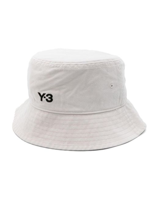 Y-3 Gray X Adidas Logo-embroidered Bucket Hat