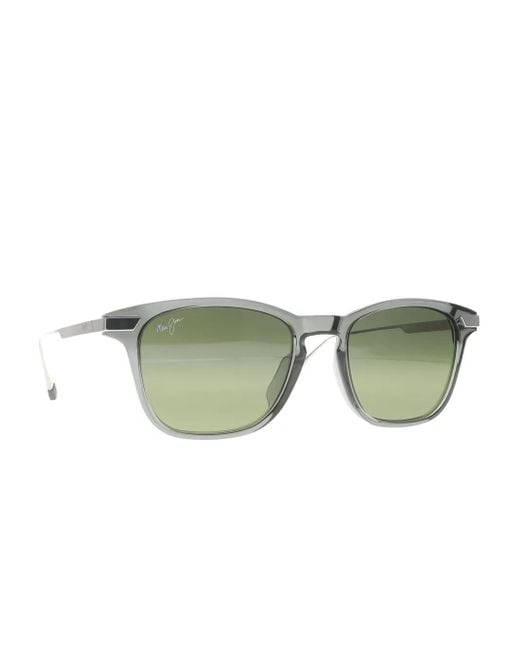 Maui Jim Green Mana'Olana Metal-Frame Sunglasses