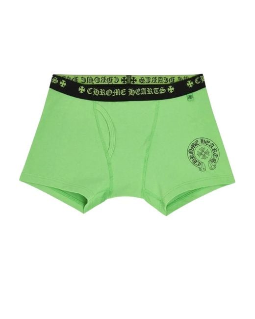 Chrome Hearts Green Logo Boxer Briefs for men