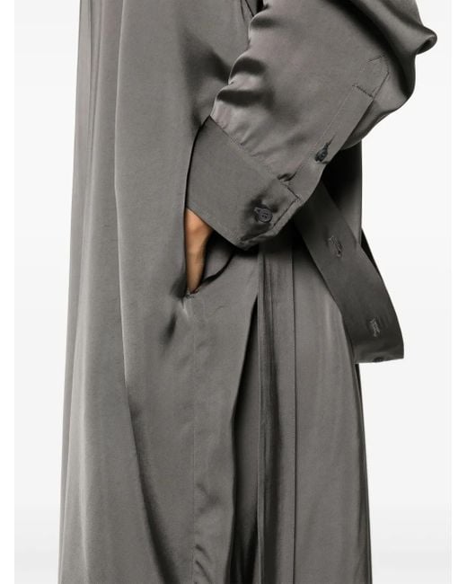 Fabiana Filippi Gray Satin Dress