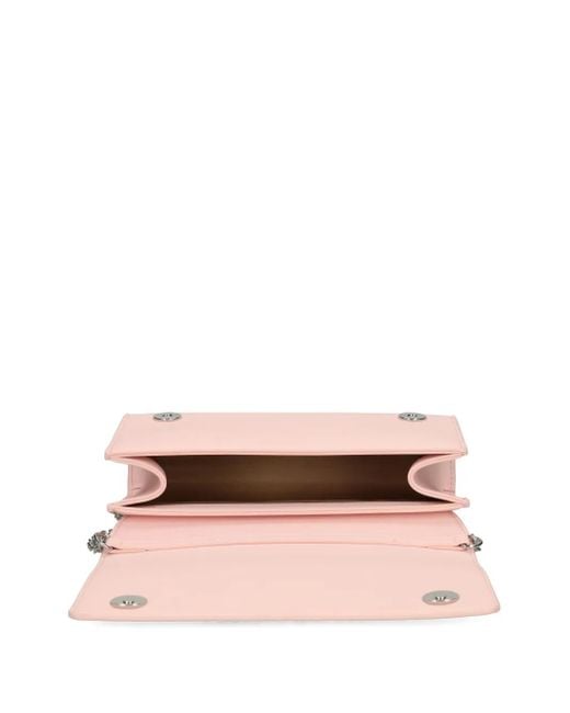 Love Moschino Pink Logo-Plaque Cross Body Bag
