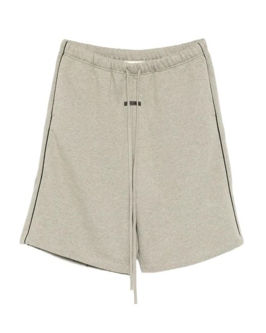 Fear Of God Natural Logo Embroidered Shorts for men