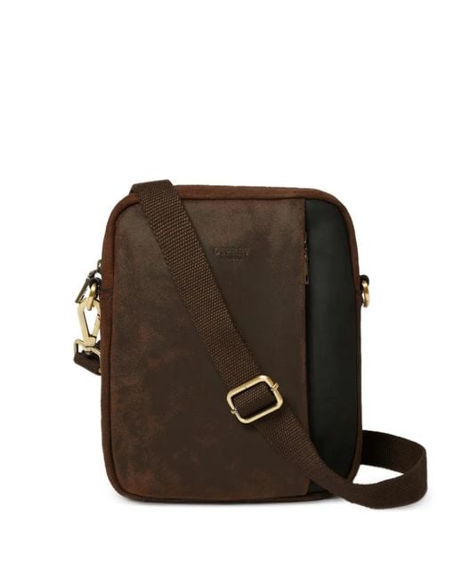 Osprey Black Small Jenson Leather Messenger Bag for men