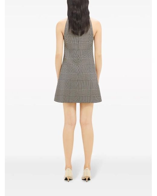 Courreges Gray Short Prince Of Wales Dress