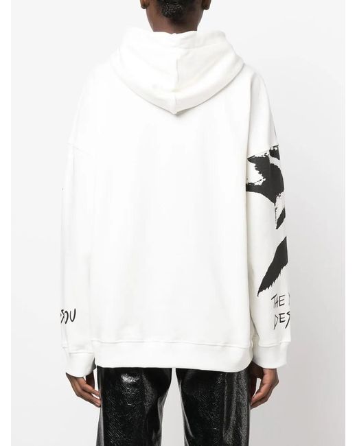 Philosophy Di Lorenzo Serafini White All-Over Graphic Print Sweatshirt