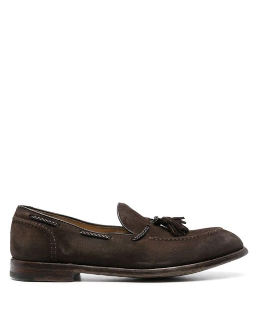 Premiata Brown 32056 Suede Loafers for men