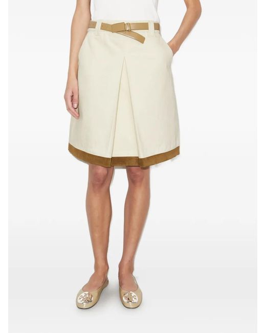 Tory Burch White Denim Skirt