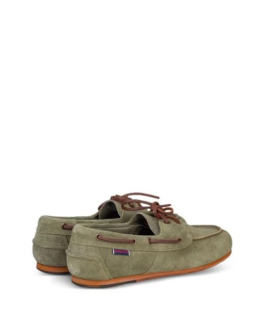 Sebago Green Owen Lace-Up Loafers