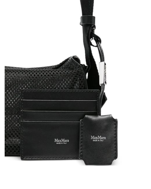 Max Mara White Perforated Shoulder Bag