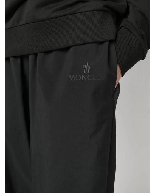 Moncler Black Drawstring-Waist Track Pants